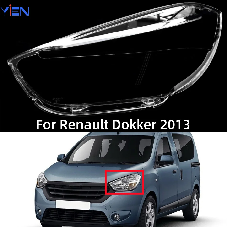 

For Renault Dokker 2013 Car Decorations Accessories Front Lamp Glass Transparent Anti-UV And Anti-Aging