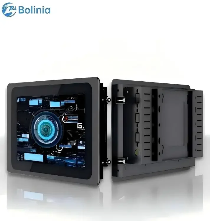 High-Powered Fanless Industrial Computer I7/I5/ N100/J9001 Front IP65 Waterproof Dustproof TouchScreen Industrial All-in-One PC