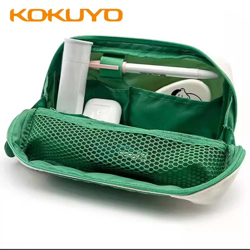 1PC New KOKUYO Storage Bag Pencil Case High Value Portable Large Capacity Pencil Pouch Cute Bag Kawaii Stationary Back To School