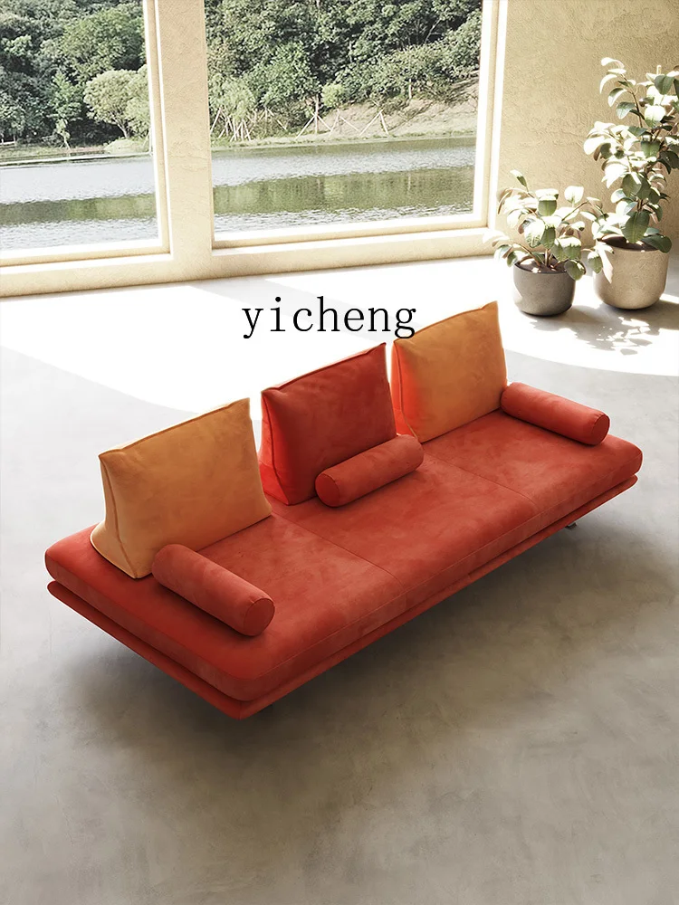 XL fabric sofa living room Italian simple modern double-sided sitting back sofa