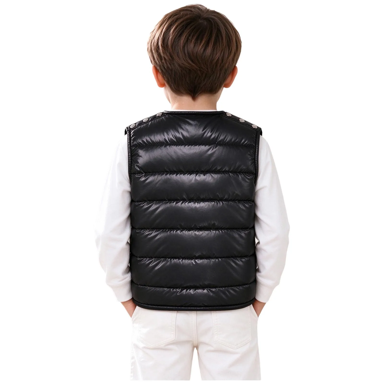 Kids Waterproof puffer Padded Vest Sleeveless Quilted Waistcoat Boys Girls Warm Lightweight Winter Outerwear Gilet  waistcoat
