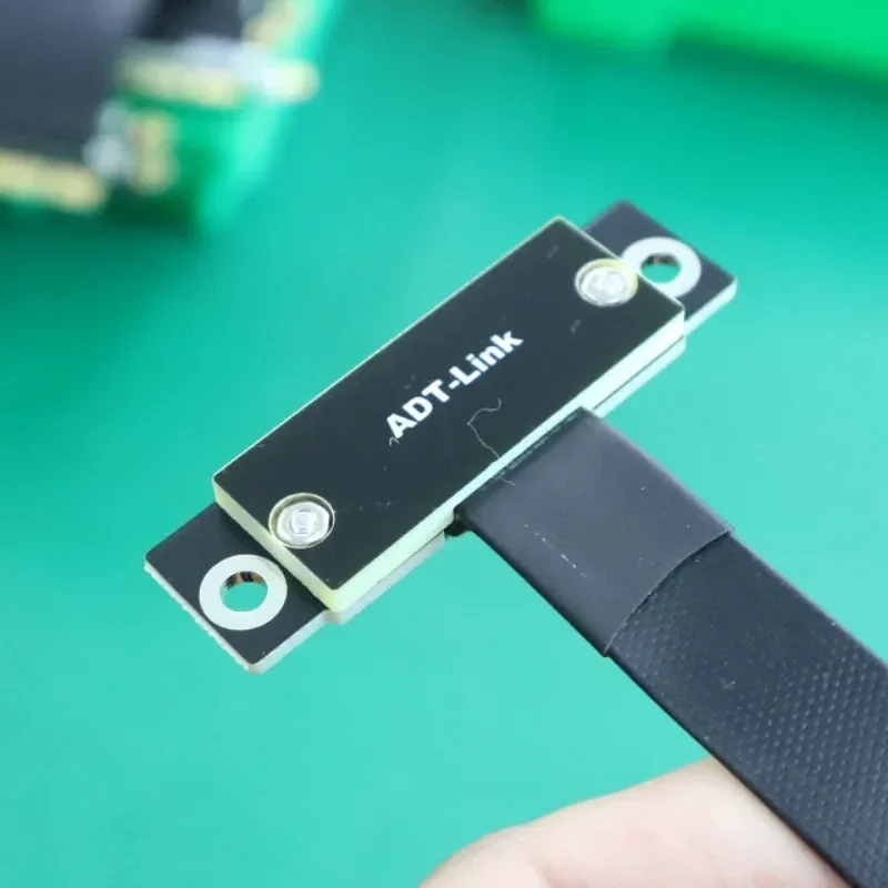 GPU/WK podwójny 90 °   Kabel przedłużający PCI-E 4.0 3.0 X1 do X1, kątowy, R11SL-TL, 4.0, 16 Gb/s, szybki adapter PCI Express 1x. — zdjęcie produktu 5