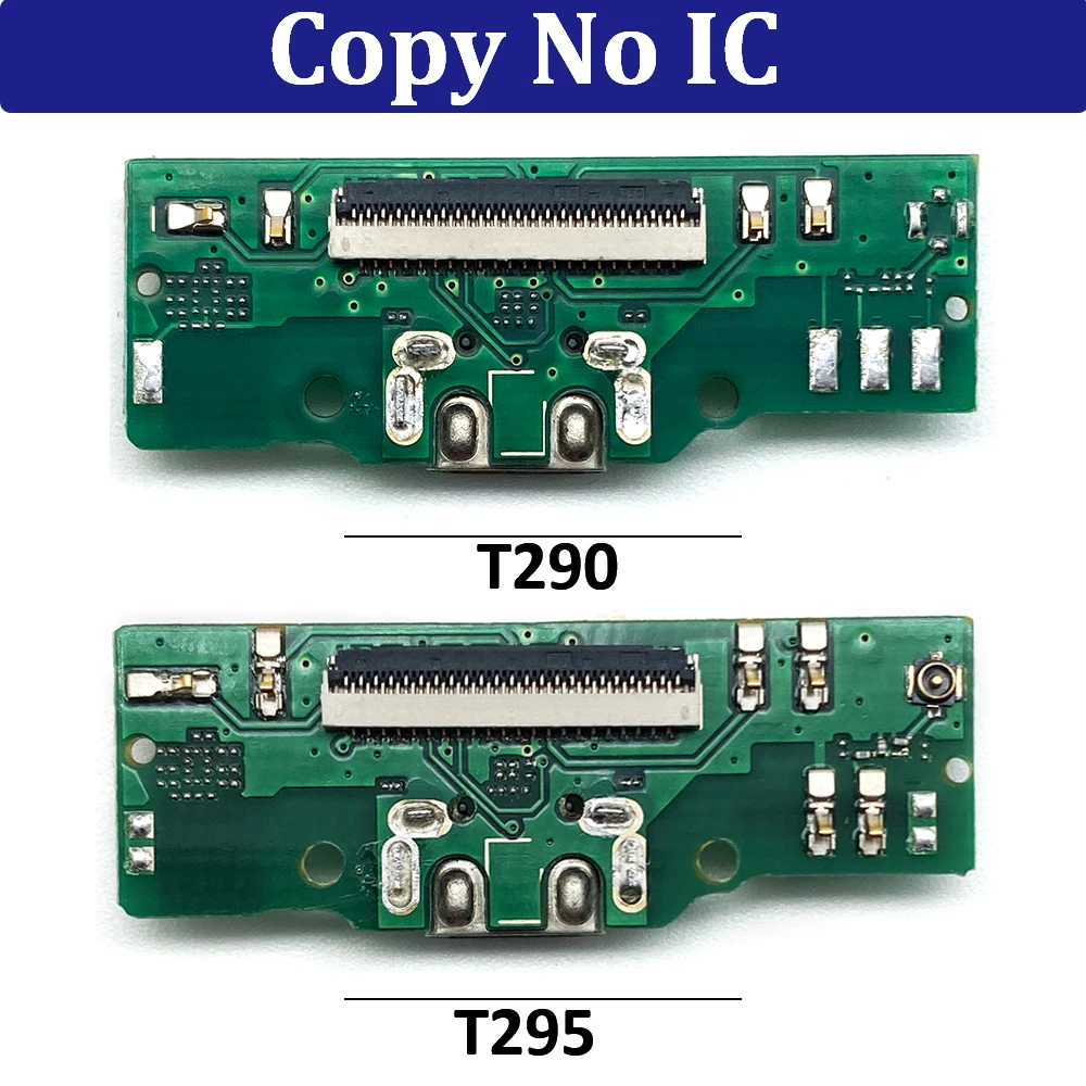 Carregamento USB Port Charger Board, Conector Plug Dock com Microfone, Testado, Flex, Samsung Tab A 8.0 2019, SM-T290, T290, T295, Novo