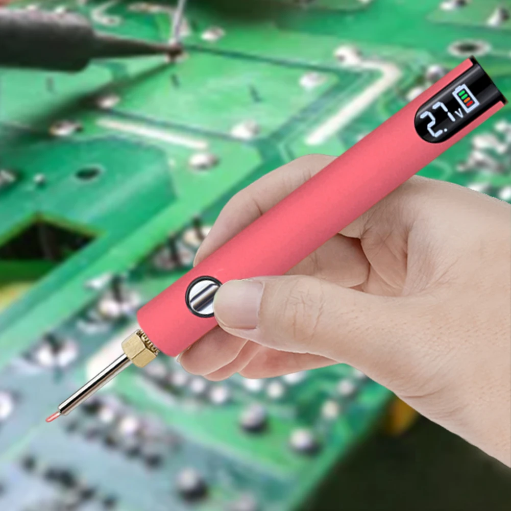 510 thread bateria carrinho caneta portátil ferro de solda elétrica kit tensão ajustável ferramenta elétrica inteligente com carregador usb