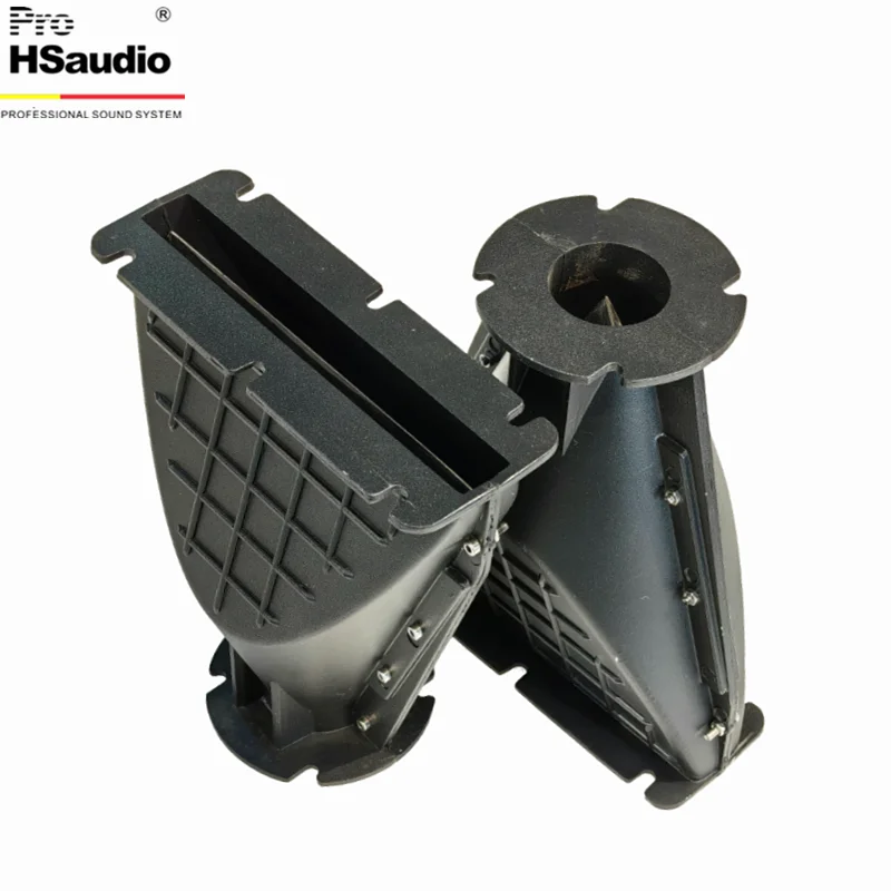 Trompa de alumínio do alto-falante Line Array profissional, tamanho: 203L * 80W * H245MM. Garganta: 2 polegadas