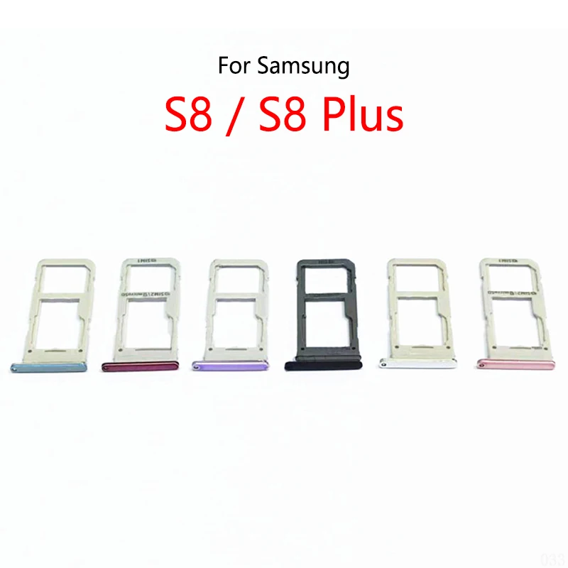 For Samsung Galaxy S8 G950 G950F / S8 Plus G955 G955F New SIM Card Slot Tray Holder Sim Card Reader Socket