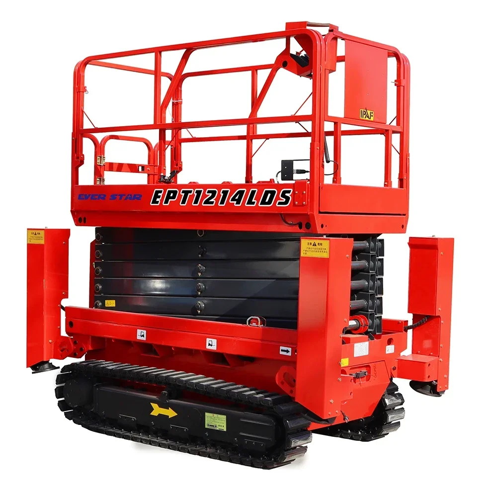 EPT0608 6m -14m Mobile Aerial Work Platform Self Propelled Scissor Lift table lift  and High Security scissors lift platform