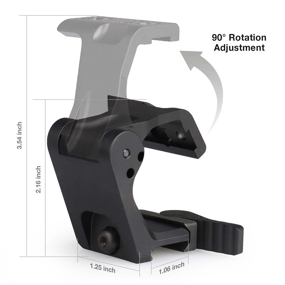 Montura táctica plegable Unity Fit para visor Eotech Airsoft - imagen 4