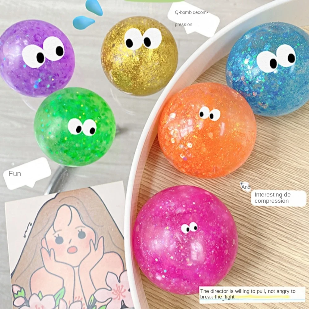 Interesting TPR Maltose Steamed Bun Toy Eco-friendly Reduce Anxiety Maltose Syrup Ball Squeeze Stretched Vent Ball Kids Gift