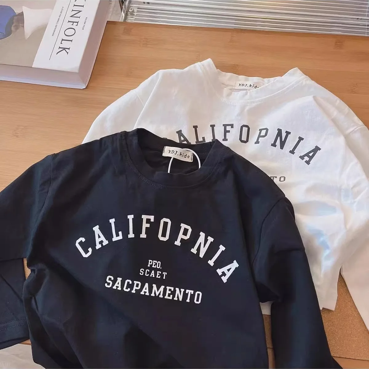 Kids Girls Letter Print Tops Baby Versatile Bottoming Shirt 2025 Autumn New Children Long Sleeve T Shirts Cotton Boys Casual Tee