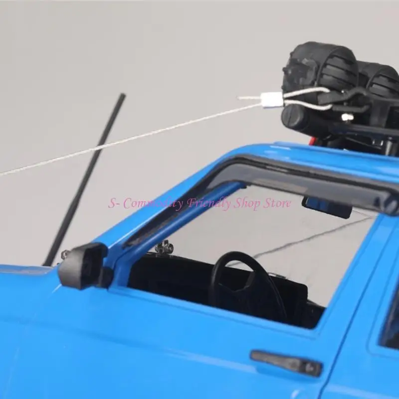 85AE Upgraded Accessories Rearview Mirror/Wipers RC Decorations for 1:12 RC Climbing