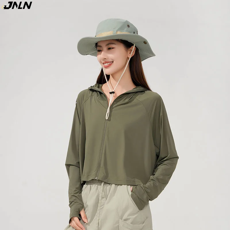 

JNLN женские куртки с защитой от УФ-лучей, уличная быстросохнущая летняя солнцезащитная одежда, дышащая куртка для пешего туризма, кемпинга, альпинизма