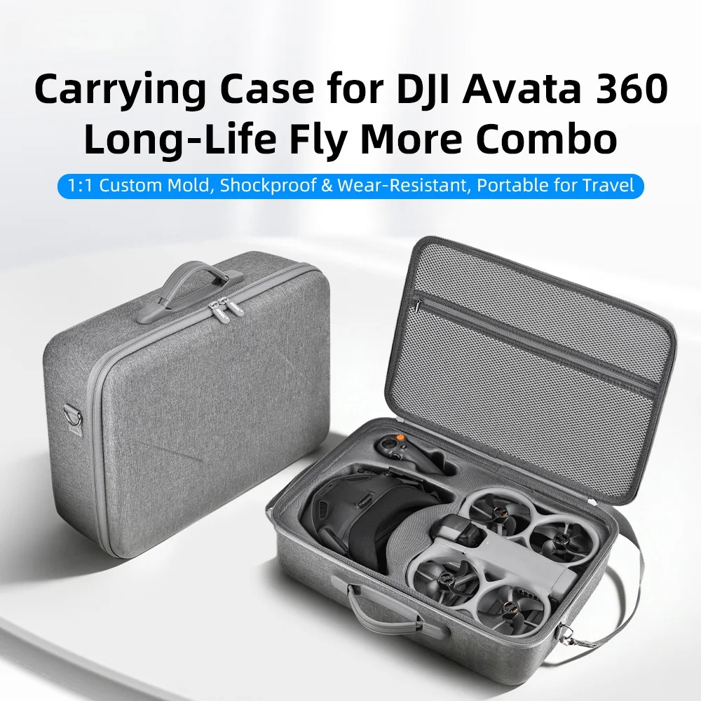 

For DJI Avata 360 Large Capacity Storage Bag Dust-Proof Protective Carry Case