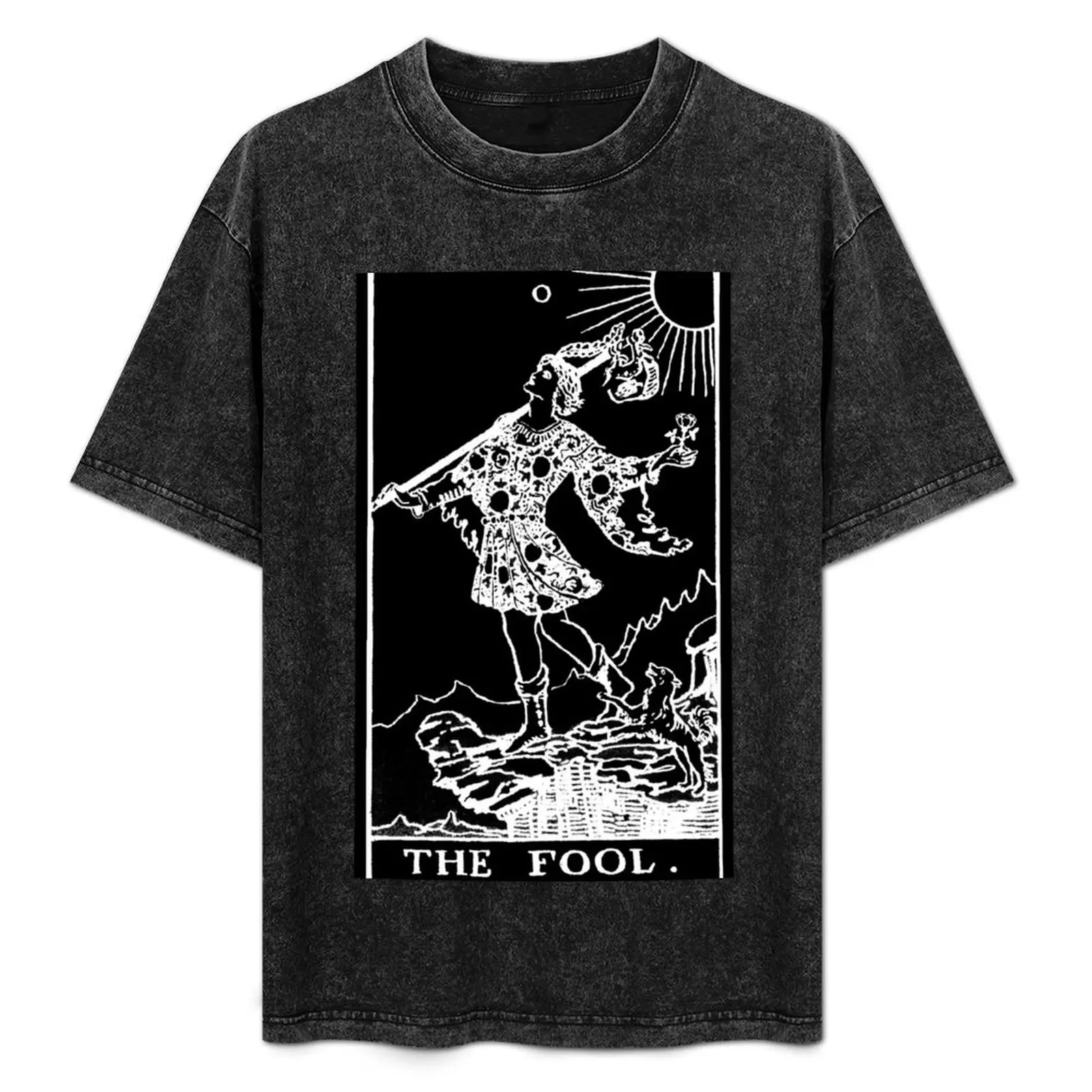 

0. The Fool Tarot Card | Obsidian and Pearl T-Shirt t shirts with prints graphic t shirts for man T-Shirt