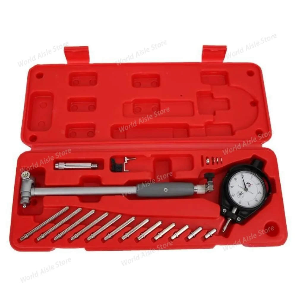Bore Gauge: Protected-Bridge Type Inside Dial Bore Gauge (18-35-50-160MM), Cylinder Measuring Gauge, Dial Indicator
