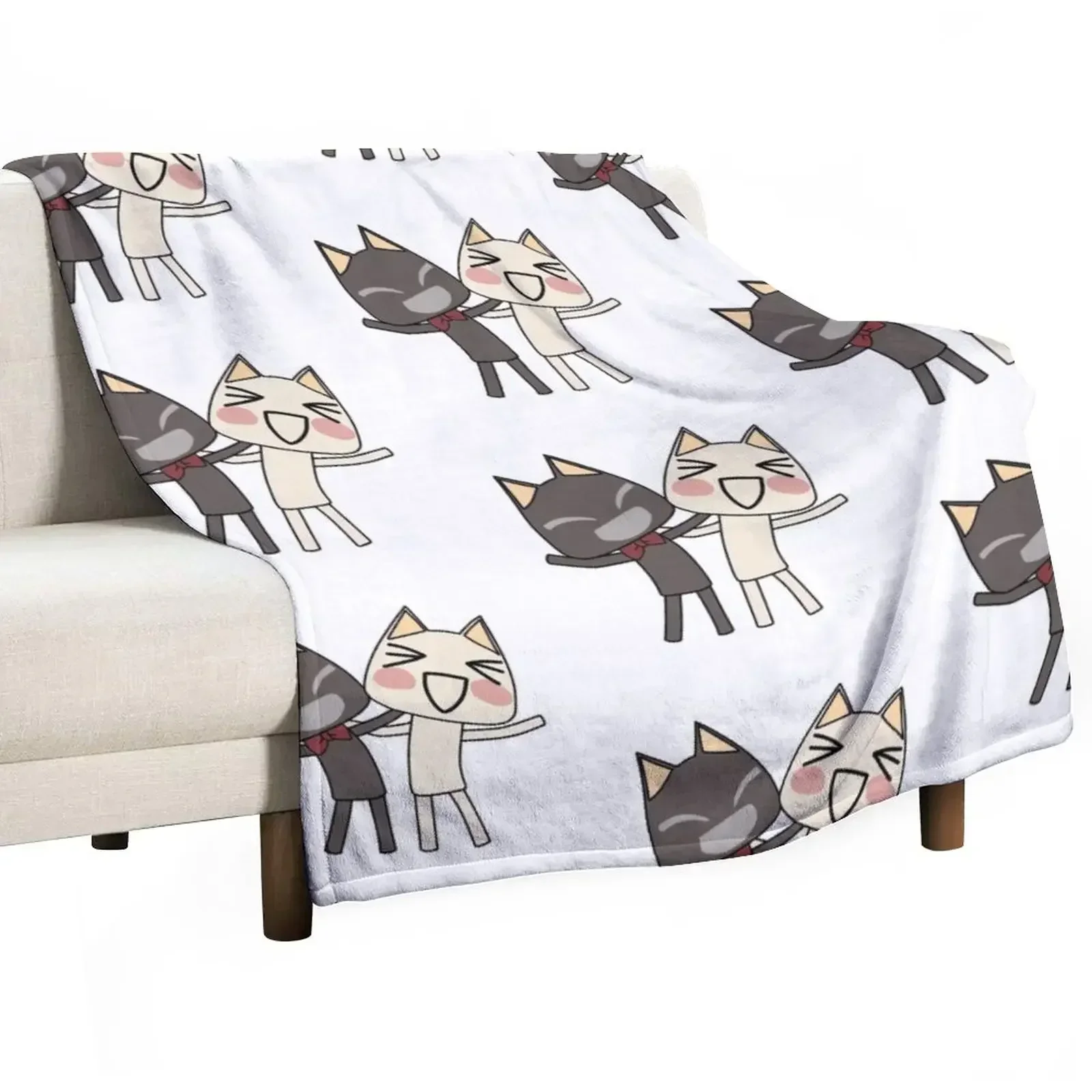 

Kuro and Toro Throw Blanket For Decorative Sofa Plaid on the sofa Blankets