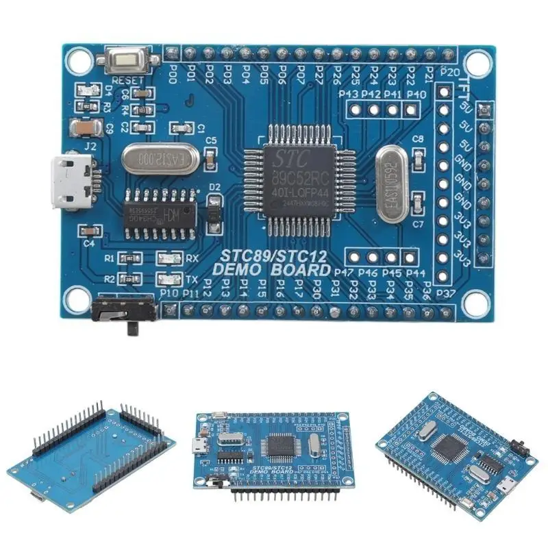 

R53C High Performances Microcontroller STC89C52 STC51 Cores Development Board