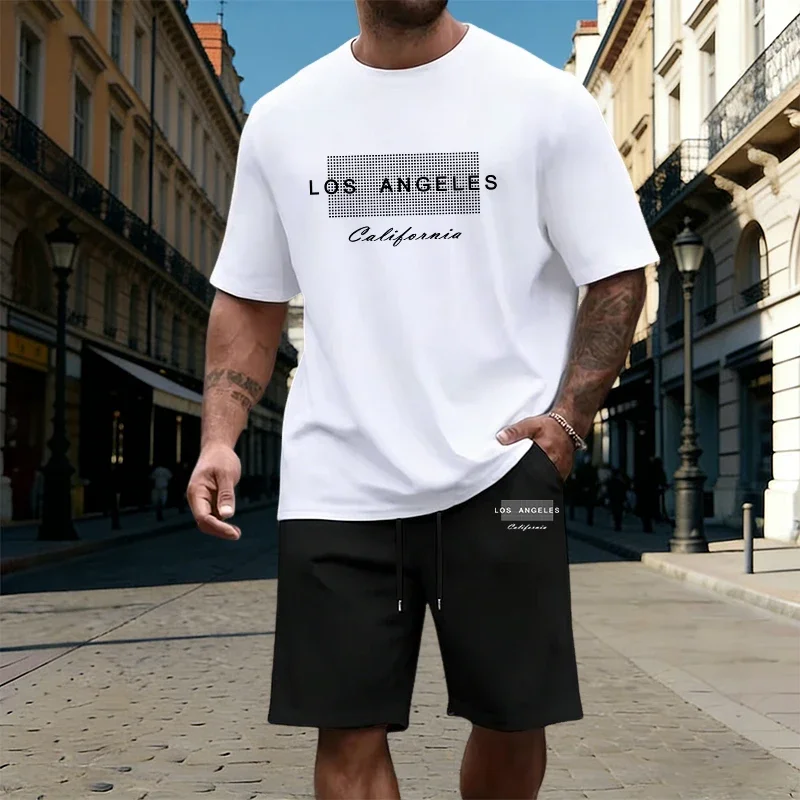 

Mens T-Shirt Outfits Printed Casual Single Piece Short Sleeves Shorts Outdoor Sports Jogging Clothes Summer Versatile Sportswear
