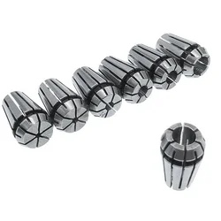 ER11 Spring Collet Chuck Set Made of Hardened Material with 7 Metric Shank Sizes for CNC Milling Lathe Tool Engraving Machine