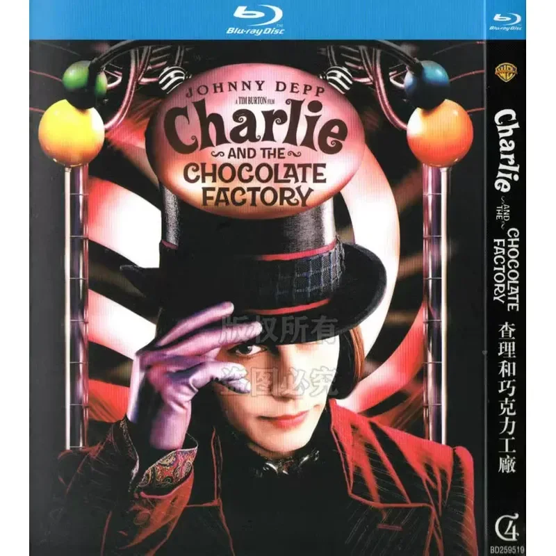 

American Film Charlie and the Chocolate Factory BD Blu-ray 1080p High Definition 1 Disc