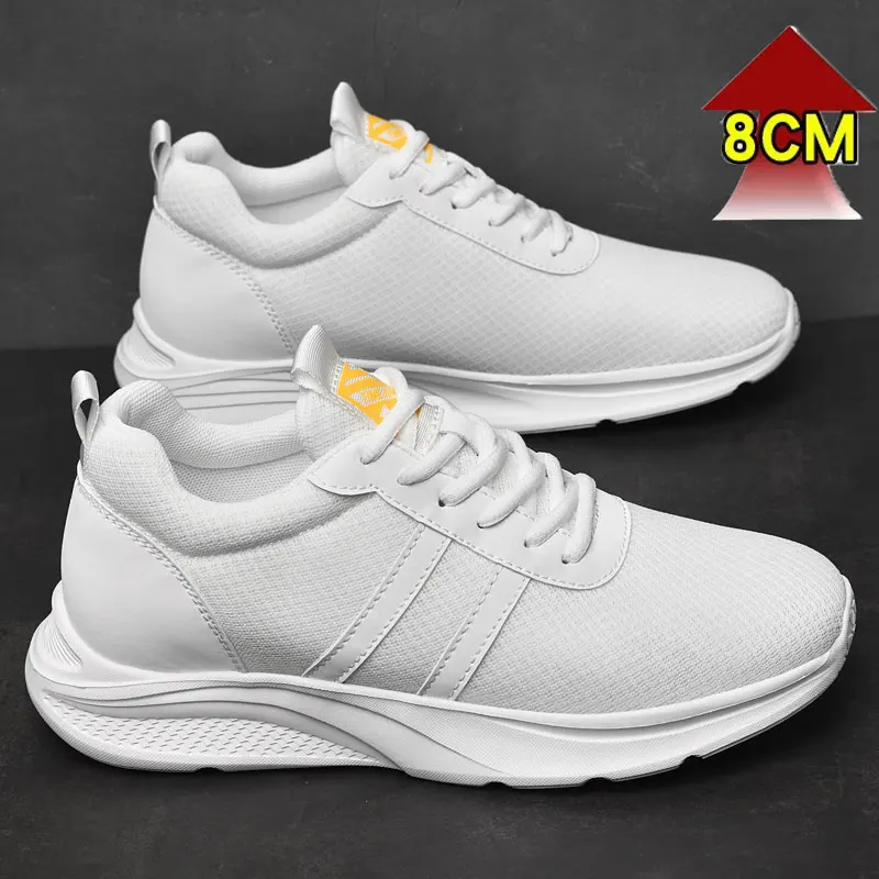 

High quality New lift men sneakers elevator shoes height increase shoes for increasing shoes Man increase 8cm casual sports