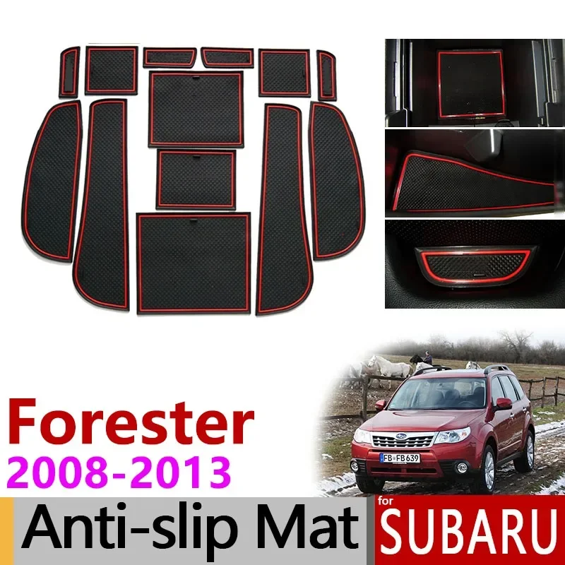 

Противоскользящий коврик с отделением для ворот для Subaru Forester 2008 2009 2010 2011 2012 2013 SH, аксессуары, наклейки, автостайлинг
