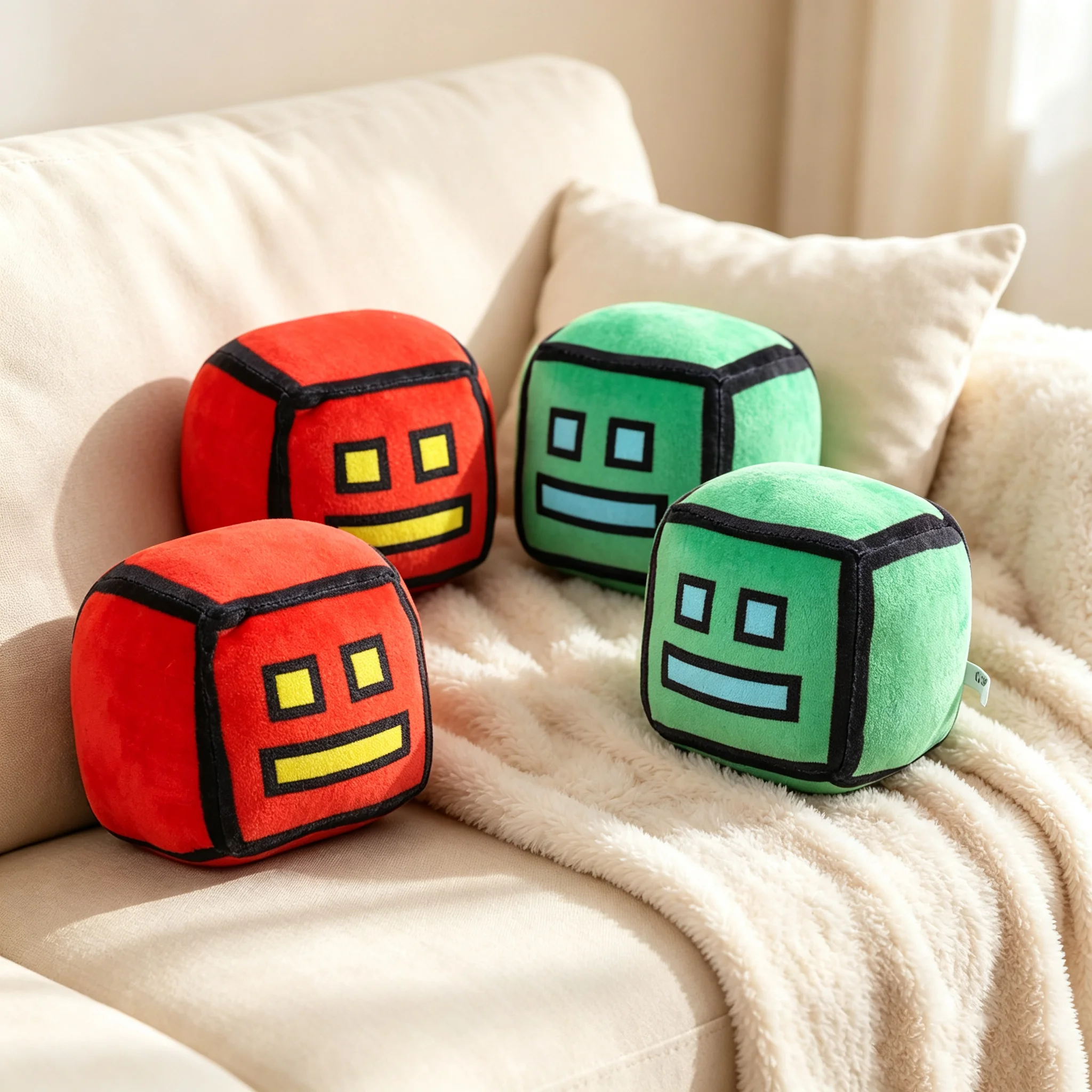 Soft Filled Geometric Game Plu - Kids Toys Yellow ulasan dan harga