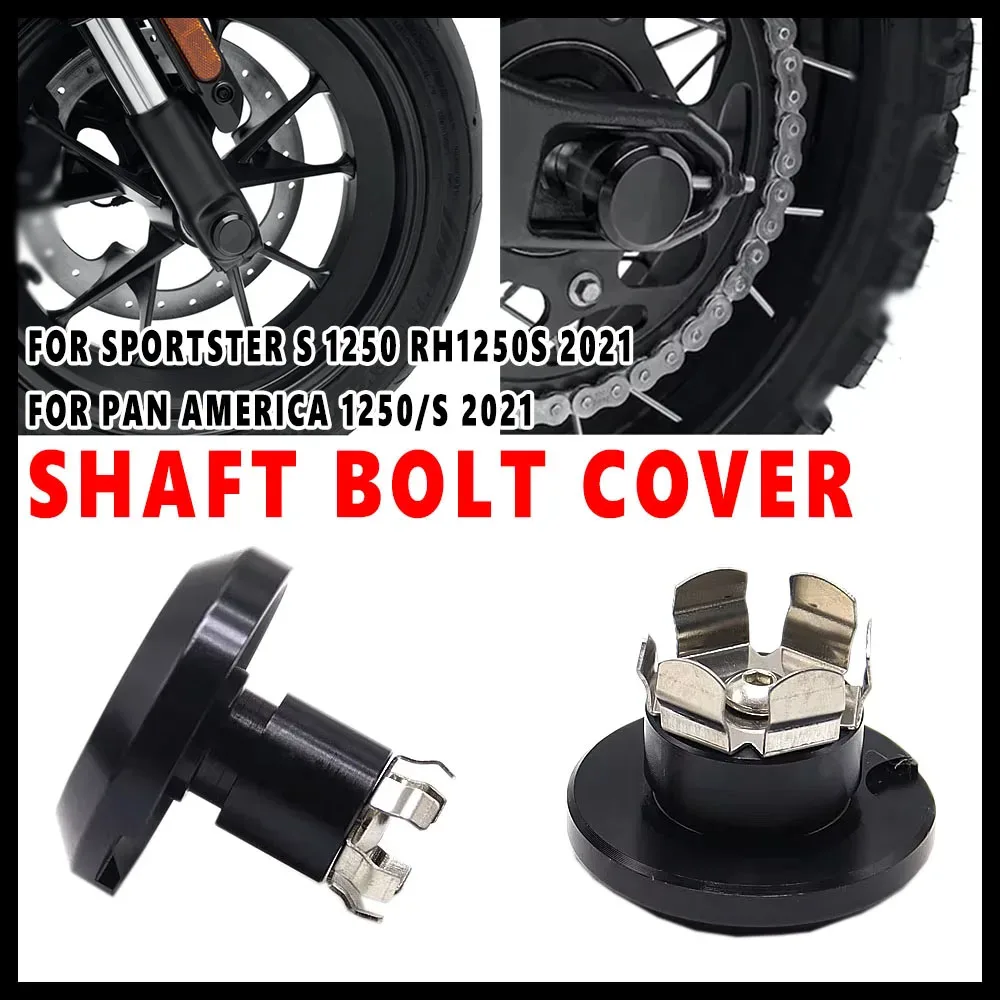 FOR PAN AMERICA Sportster S 1250 S RH 1250 RH1250 S 2021 2022 CNC Aluminum Front Rear Axle Nut Covers Swingarm Pivot Bolt Covers