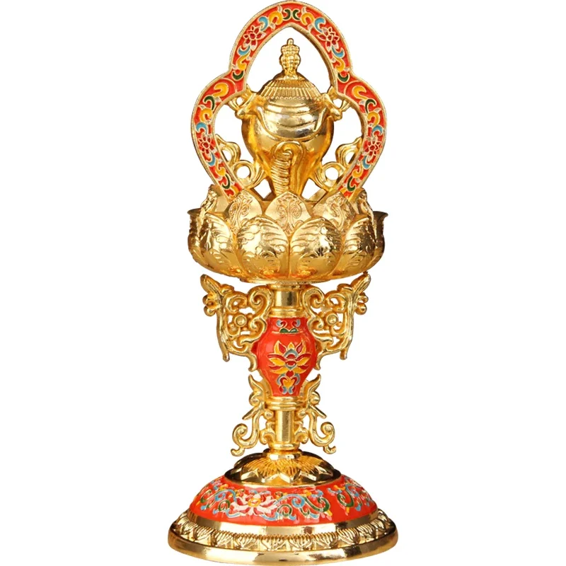 

Handicraft Thickened Solid Cloisonne Auspicious Eight Treasures Buddha Statue Eight Auspicious Pendulum