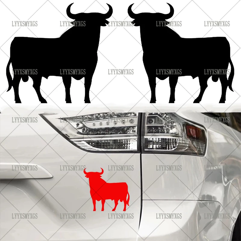 Self-Adhesive Custom  Super Cool Cute Cow Car Stickers Waterproof Sunscreen Vinyl Decal PVC wholesale Car Accessories