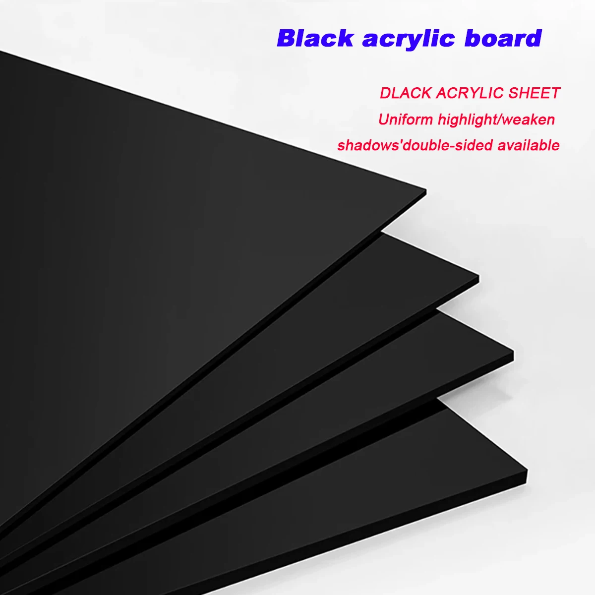 

Mirror Light Black Acrylic Board Can Reflect Sheet Methacrylate Plate Custom