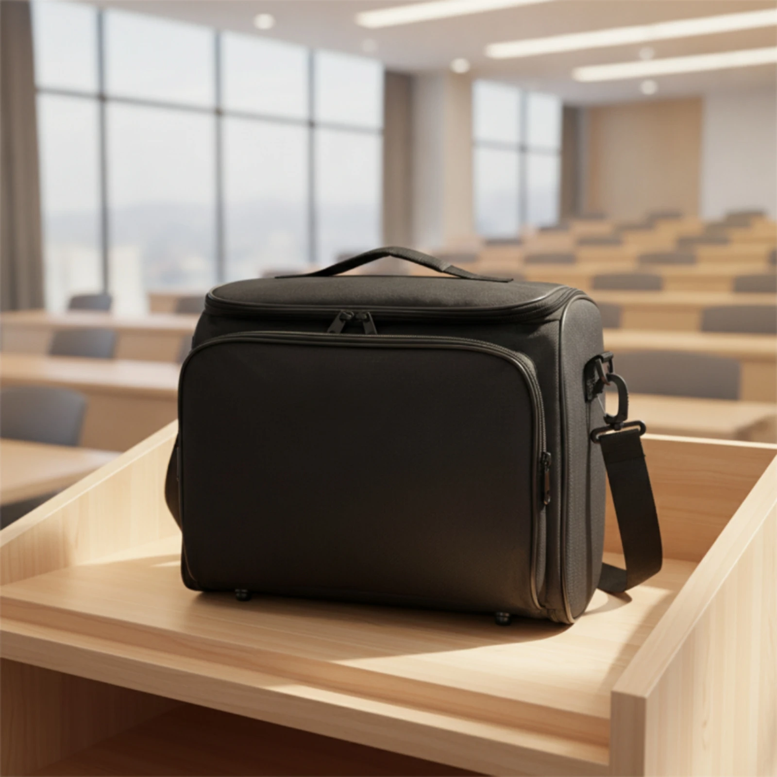 Display Bag with Accessories Storage Pockets Soft-Sided Display Case with Shoulder Strap Padded Long-Lasting for Travelers
