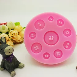 1 piece, circular multi button silicone mold, sugar flipping cake chocolate mold, cake baking mold