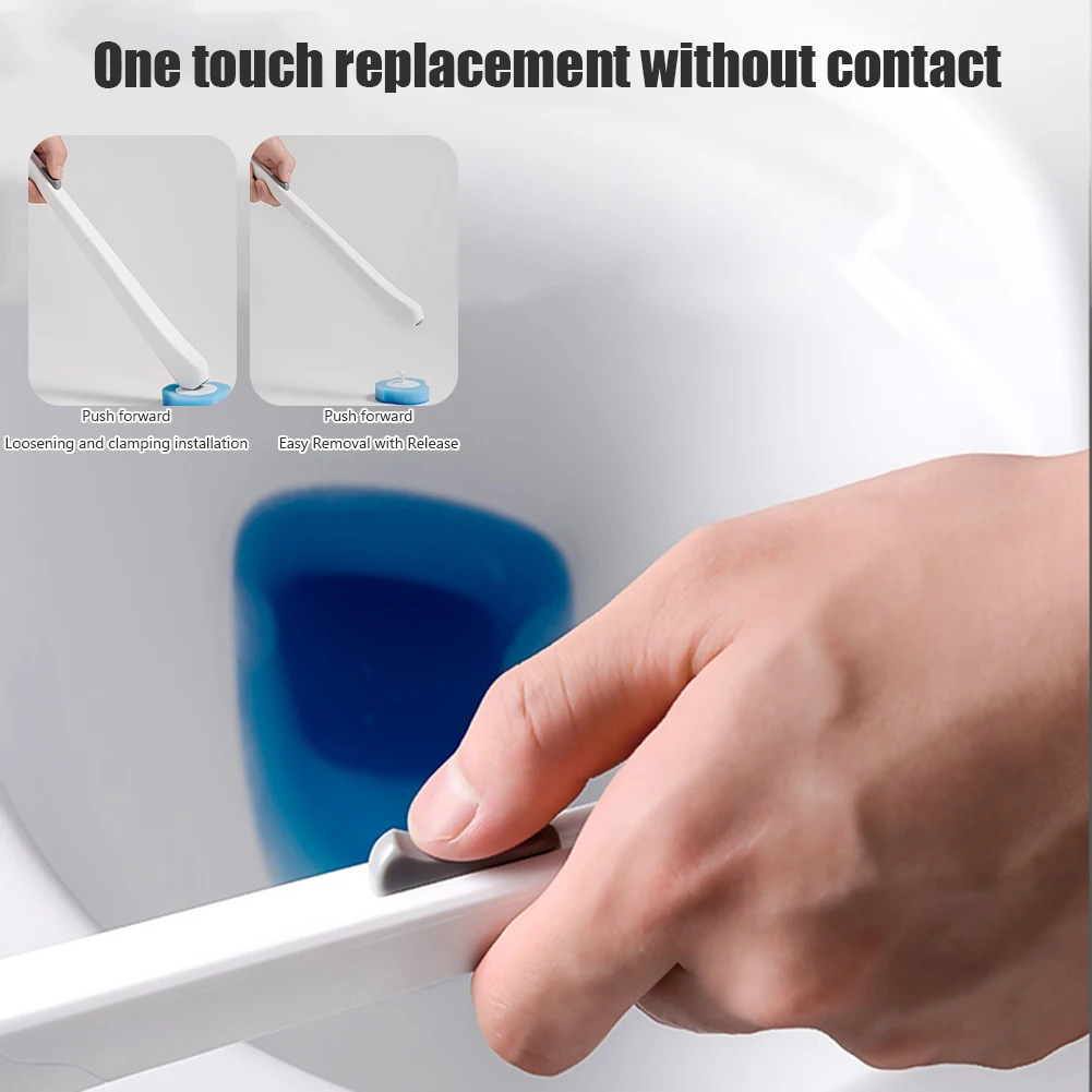 Toilet Brush Disposable Brush Long Handle Bathroom Cleaning Brush With Replaceable Brush Head 8-32Pcs Toilet Accessories