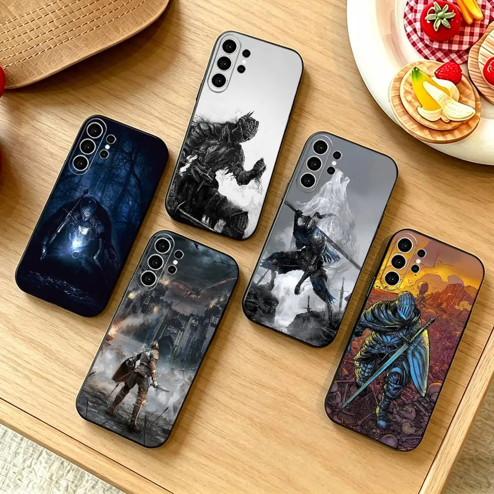 D-Dark souls Game Cool   Phone Case For Samsung S25,S24,S21,S22,S23,S30,Ultra,S20,Plus,Fe,Note,10,9,5G Black Cover
