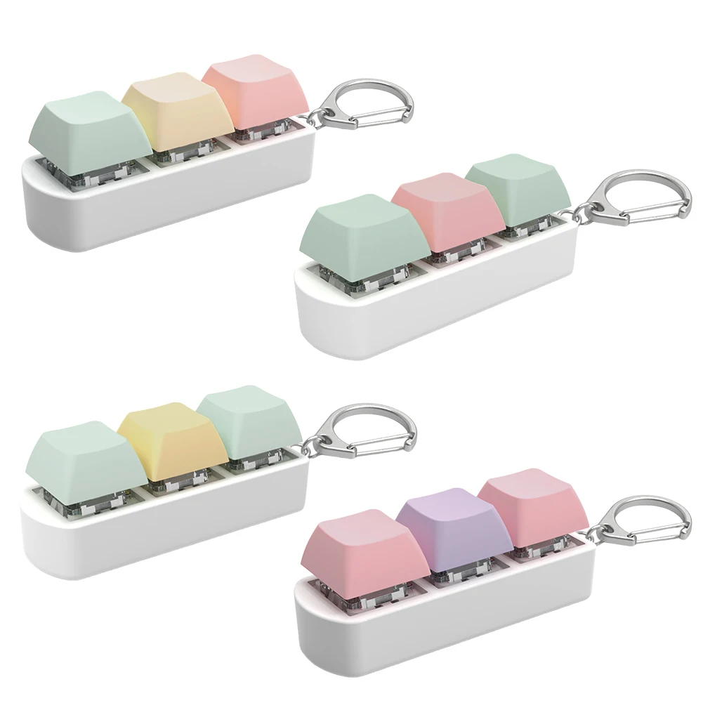 Keyboard Fidget  Fidget Clicker 3 Keys Keyboard Fidget Keychain  Button for Adult To Relief  Pass The Time