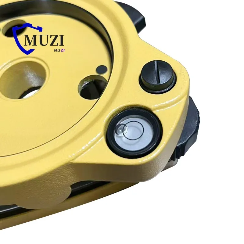 Yellow, Green, Grey, Black Three-jaw Tribrach with Level Bubble for Total GPS Surveying Station Tribrach Without Optical Plummet