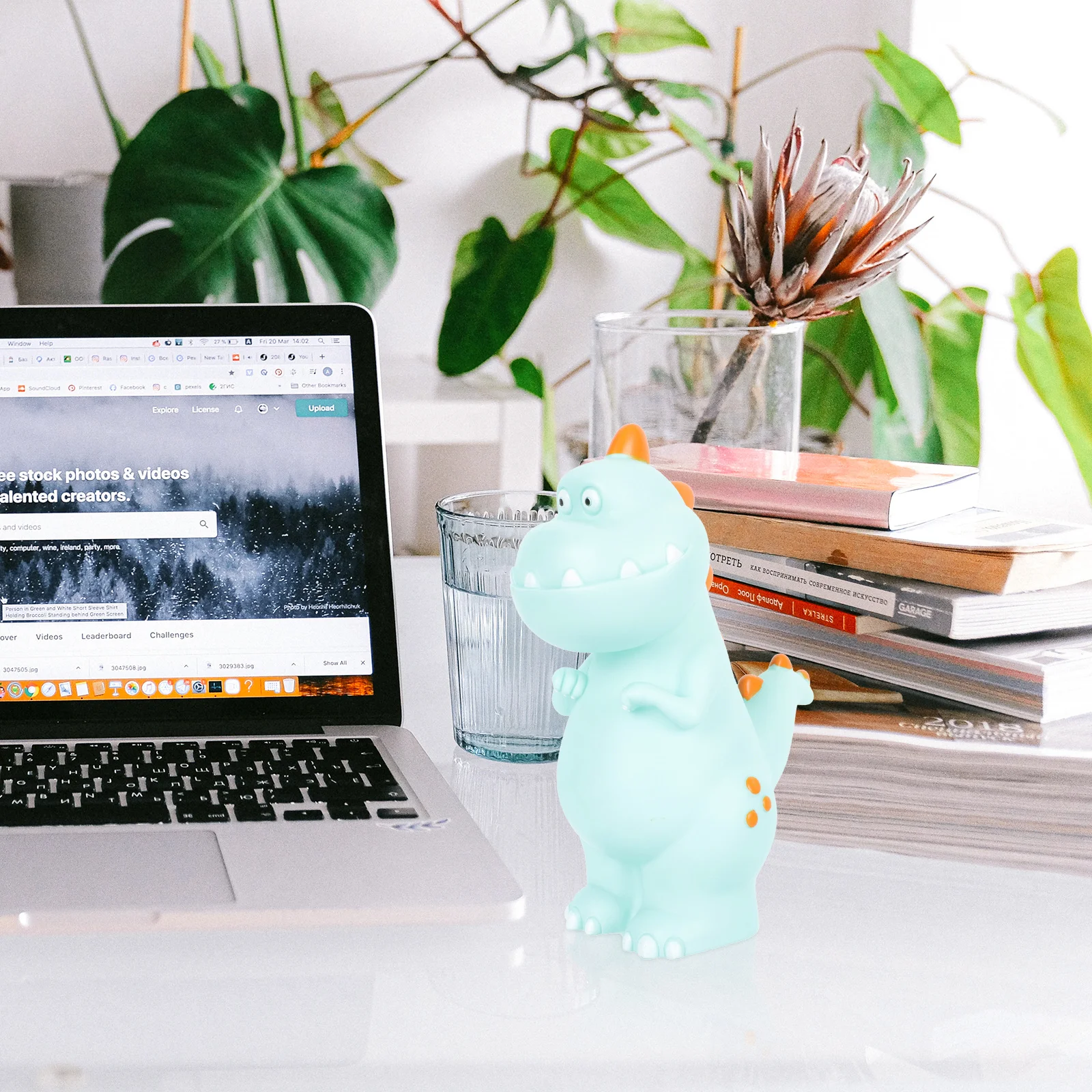 Maceta de dinosaurio para ahorrar dinero, contenedor de monedas para niños, adorno de escritorio, alcancía creativa, gran capacidad, impermeable, decoración divertida, 1 Uds.