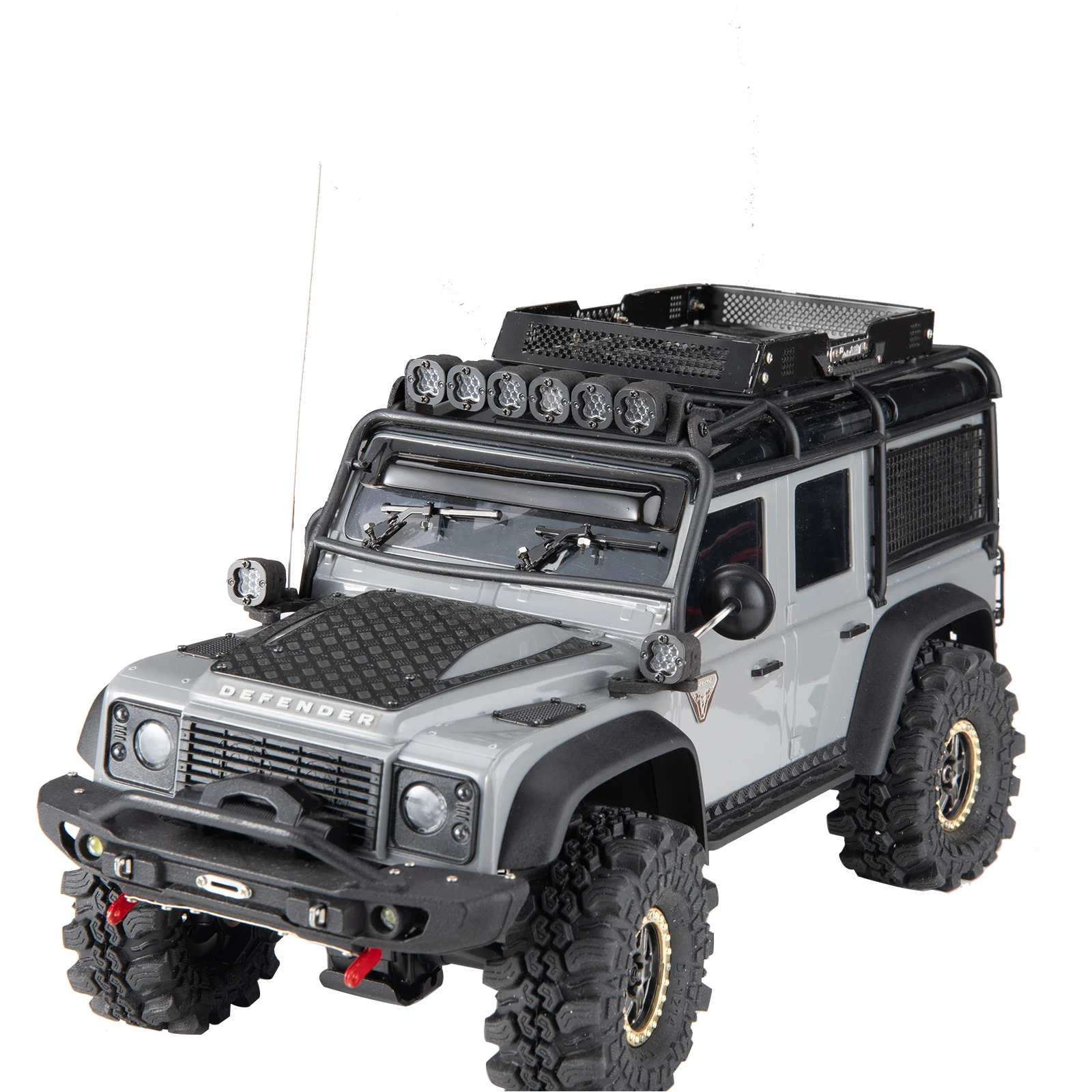 Roof Spotlight Luggage Rack Led For 1/18 1/24 Rc Crawler Car Traxxas Trx4m Defender Bronco Fms24 Axial Scx24