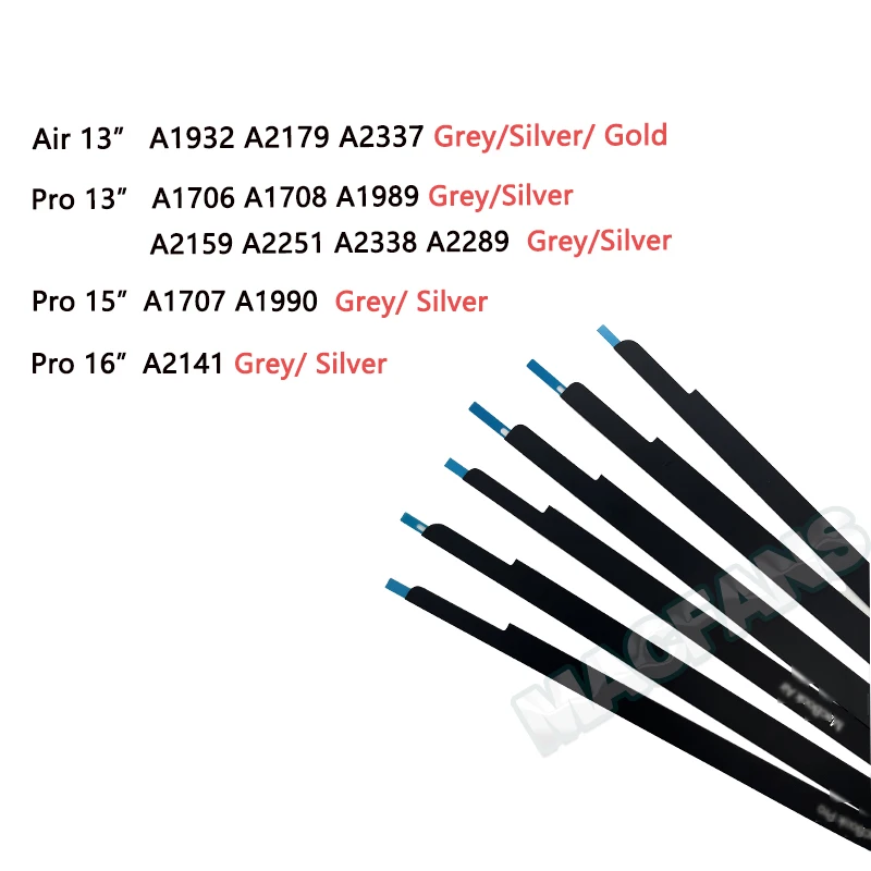 Oryginalny panel logo A1706 A1708 A2289 do MacBooka Pro Air A1932 A2141 A2681 Ekran LCD Szklane wykończenie Logo Bezel Przednia osłona wyświetlacza — zdjęcie 3