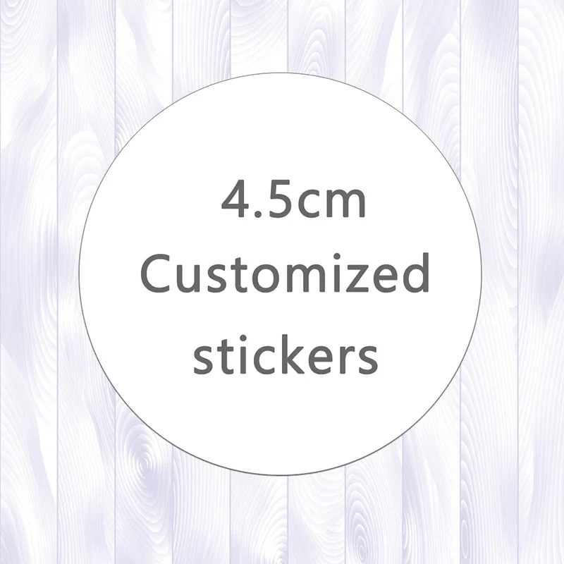 

1000pcs 4.5cm Custom Sticker and Customized Logos Wedding Birthdays Baptism Stickers Design Your Own Personalize Stickers