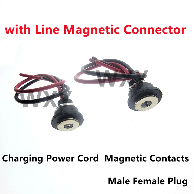 DC-15A-CX with Line Magnetic Connector Thread Waterproof Terminals Charging Power Cord  Magnetic Contacts Male Female Plug