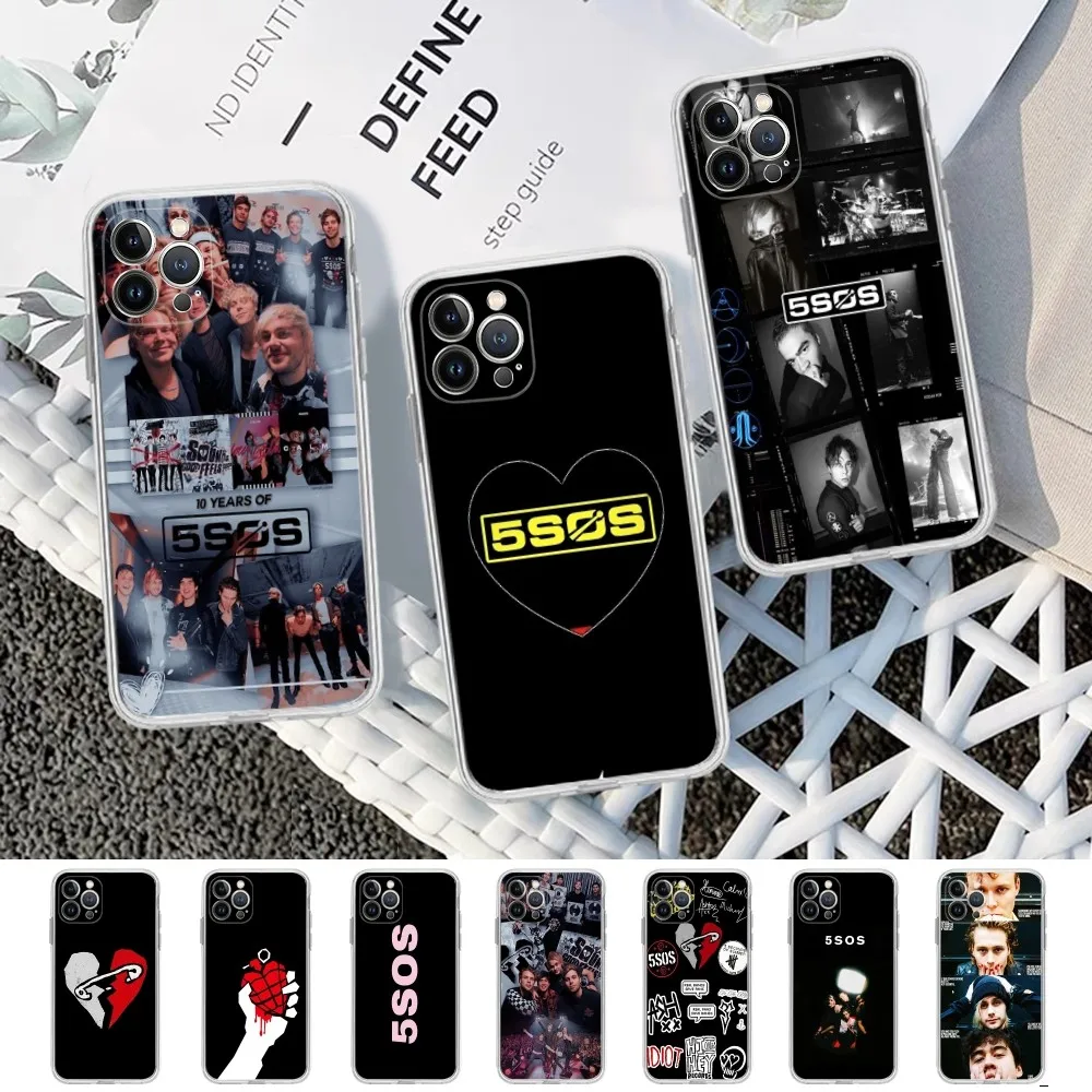 5 S-Seconds of S-Summer Band Phone Case For iPhone 15 14 11 12 13 Mini Pro XS Max Cover 6 7 8 Plus X XR SE 2020 Funda Shell