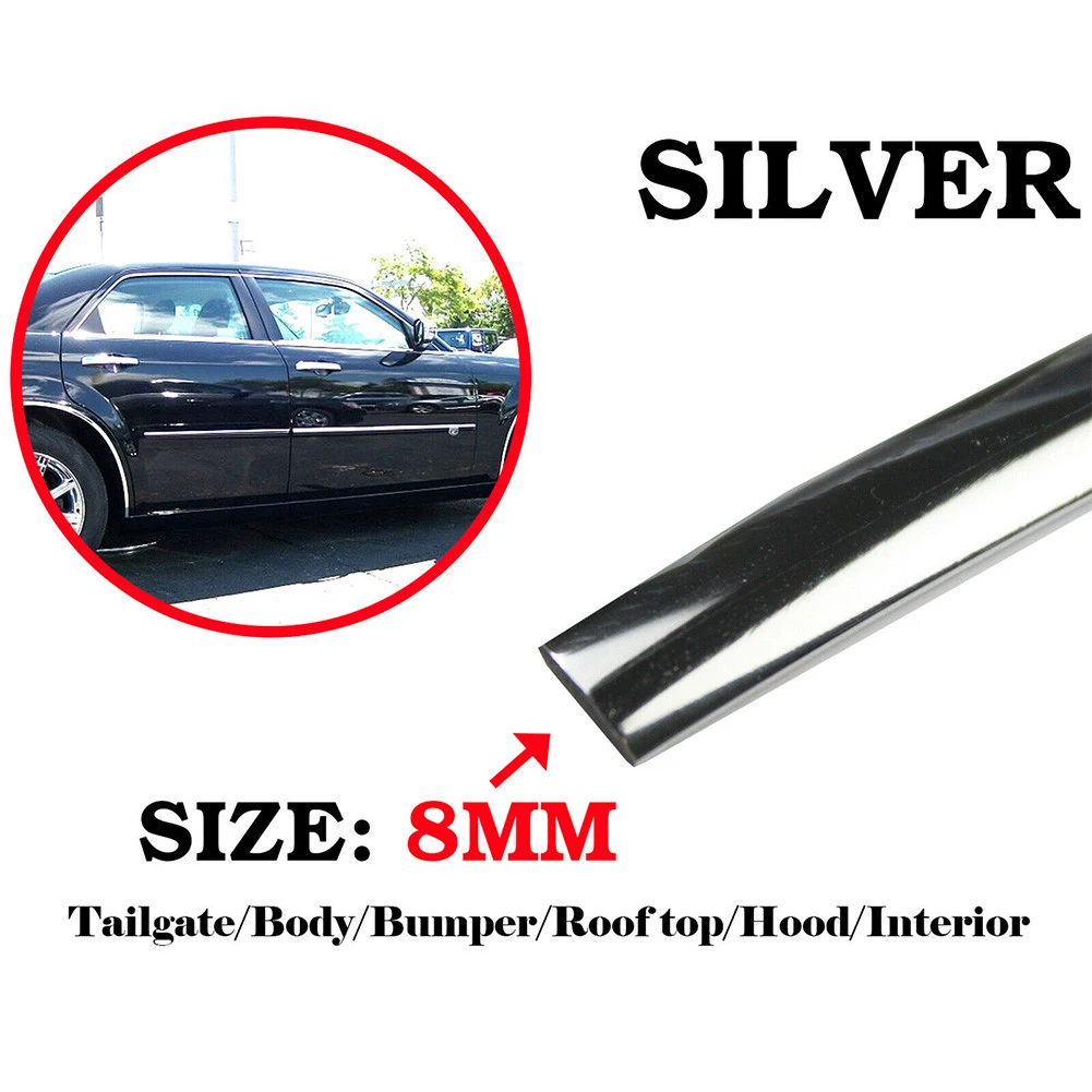 

High Quality New Practical Decorative Strip Tool Replacement Replaces Accessory Car Chrome Decorate Side Strip
