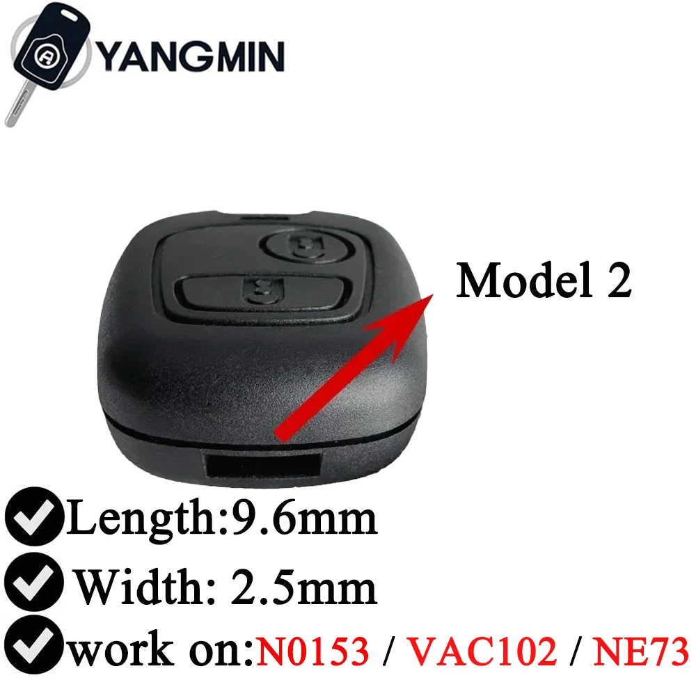 المفتاح الموسيقي بيجو استبدال مفتاح السيارة قذيفة غطاء ل كسارا بيكاسو صندوق لسيتروين C1 C2 C3 C4 لبيجو 206 207 307 408 607 #4