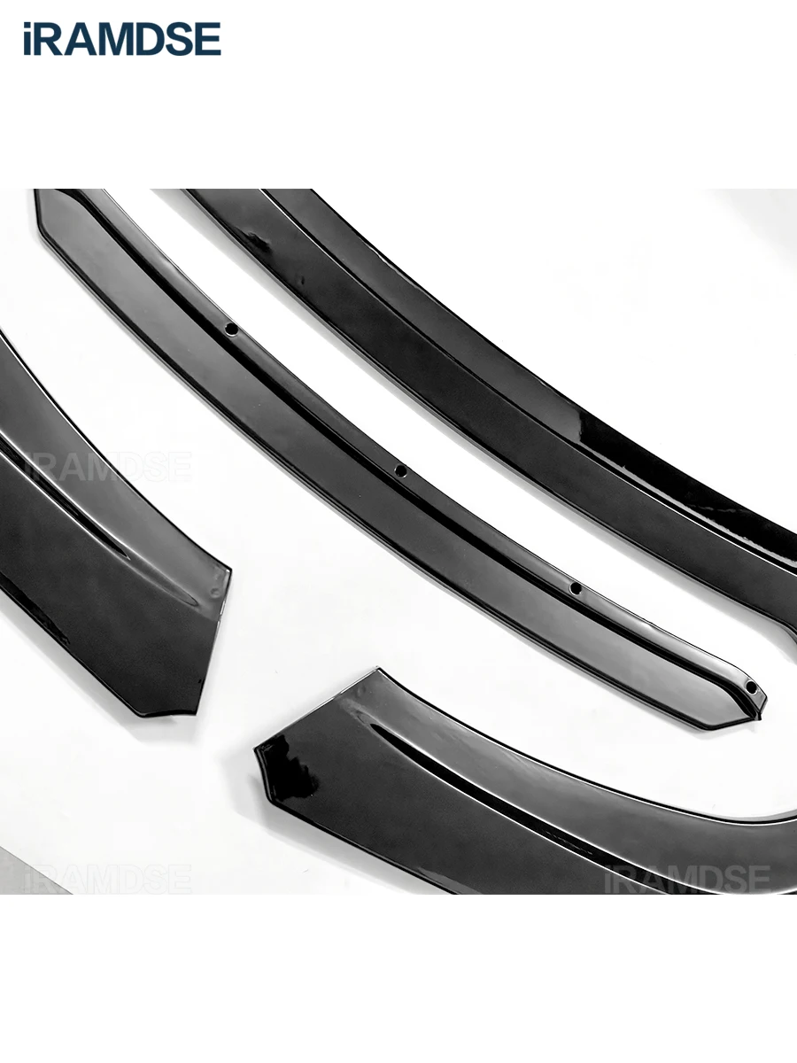 Front Bumper Spoiler for Changan EADO 2018-2022 Protector Plate Lip Body Kit Carbon Surface Chin Shovel Contrast Color Design