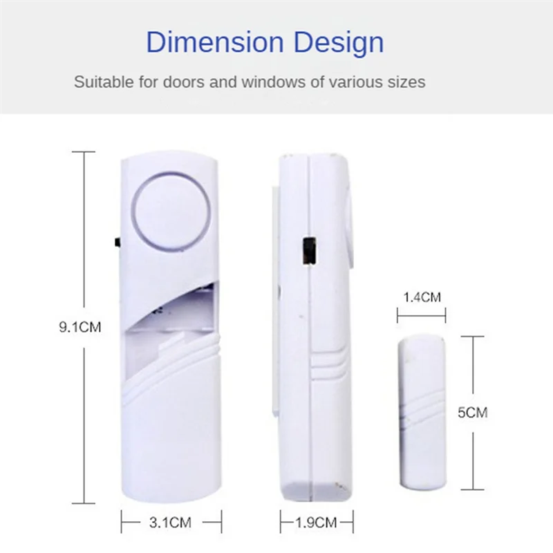 Сигнализация для дверей и окон, электронная сигнализация, датчик сигнализации для окон, противозломная охранная сигнализация для окон-ABVK