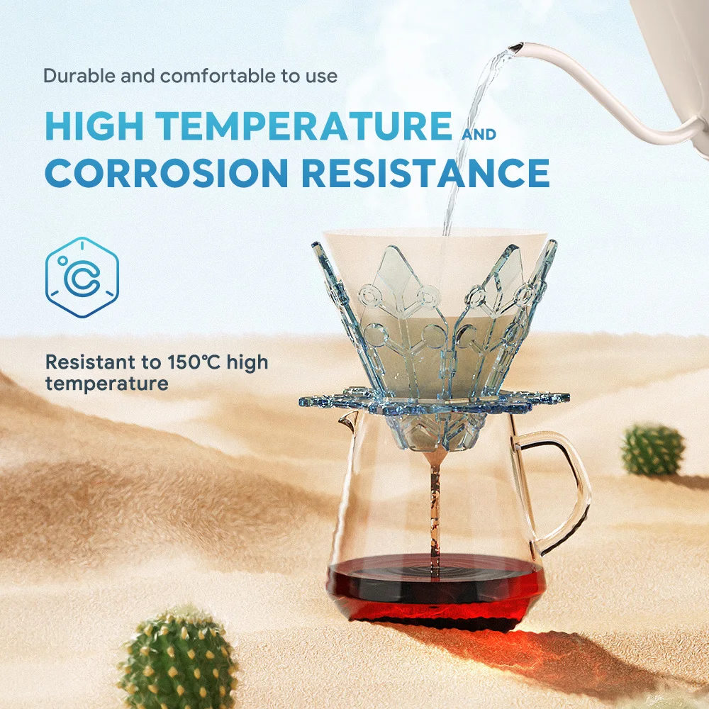 iCafilas Portable Foldable Coffee Filter Food-grade Pour Over & Brewing Dripper Coffee Maker with Free 40pcs Filter Paper V60