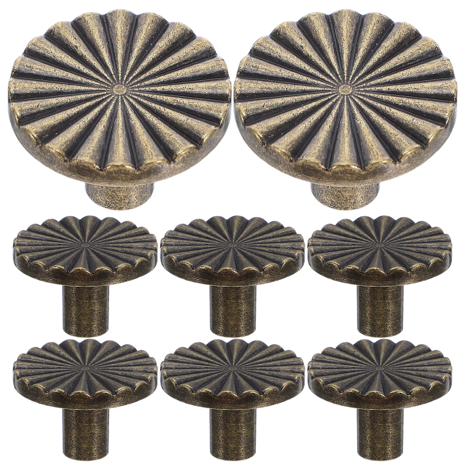 

8 шт., винтажные латунные ручки для ящиков в стиле ретро, плоские ручки для шкафа, прочные ручки для кухонного комода, сменные ручки для ящиков комода