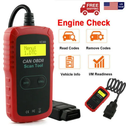 ANCEL VC300 CAN OBD2 Scanner OBD Code Reader Car Check Engine Automotive Fault Diagnostic Tool Only Check Engine Fault